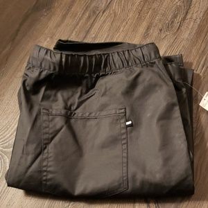 Black twill pants